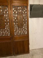Vend deux anciens panneaux sculptures pour paravent