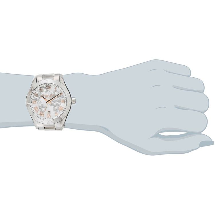 Michael Kors Uhr Damenuhr Layton Weltkarte Schmuck Steinchen