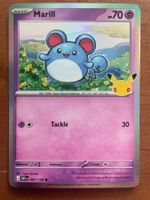 Pokemon Marill Holo 30 Jahre (Versand gratis)