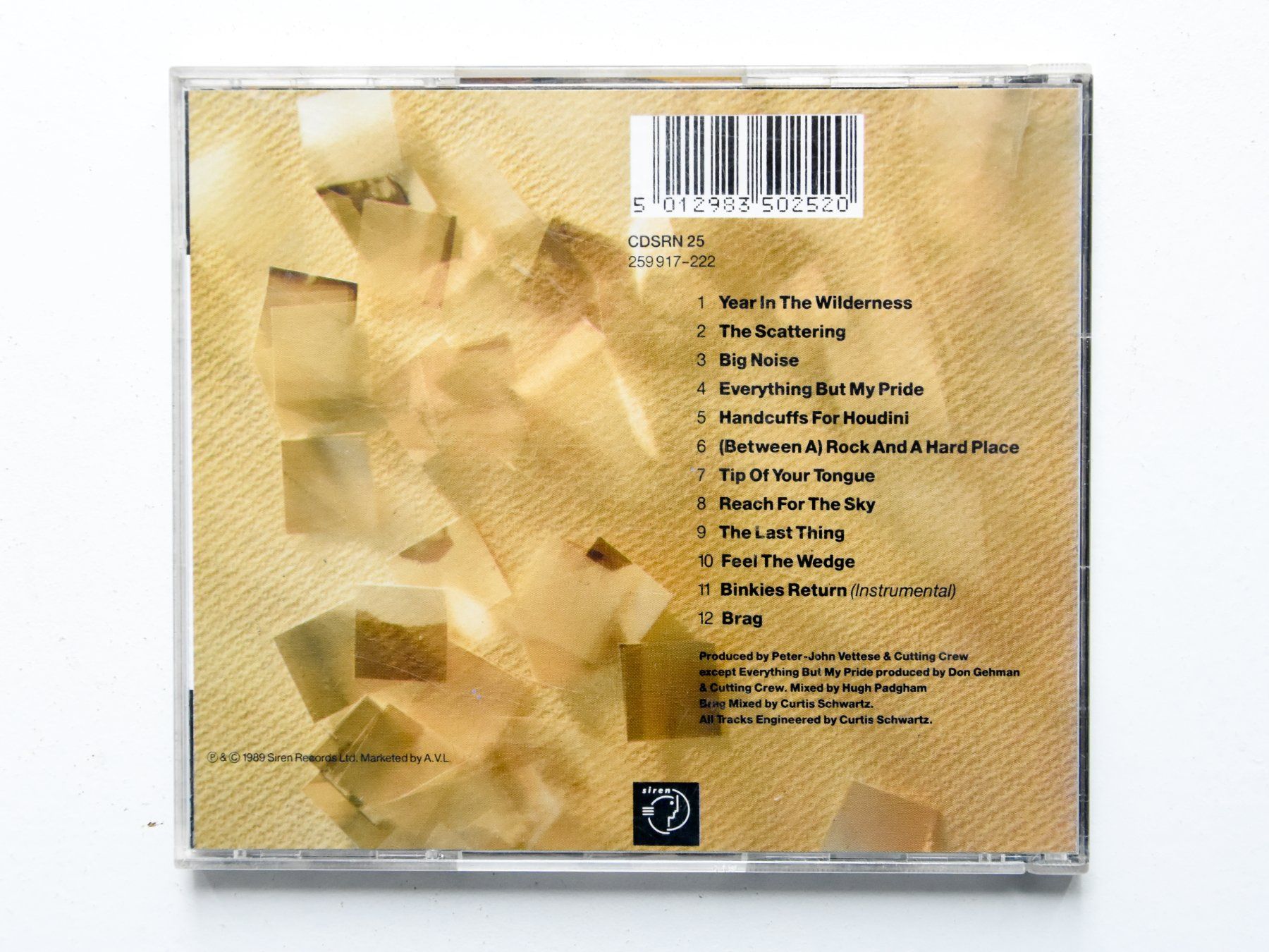 CD: Cutting Crew ‎- The Scattering – Usato da Belmont-sur-Yverdon venduto da ag97 2