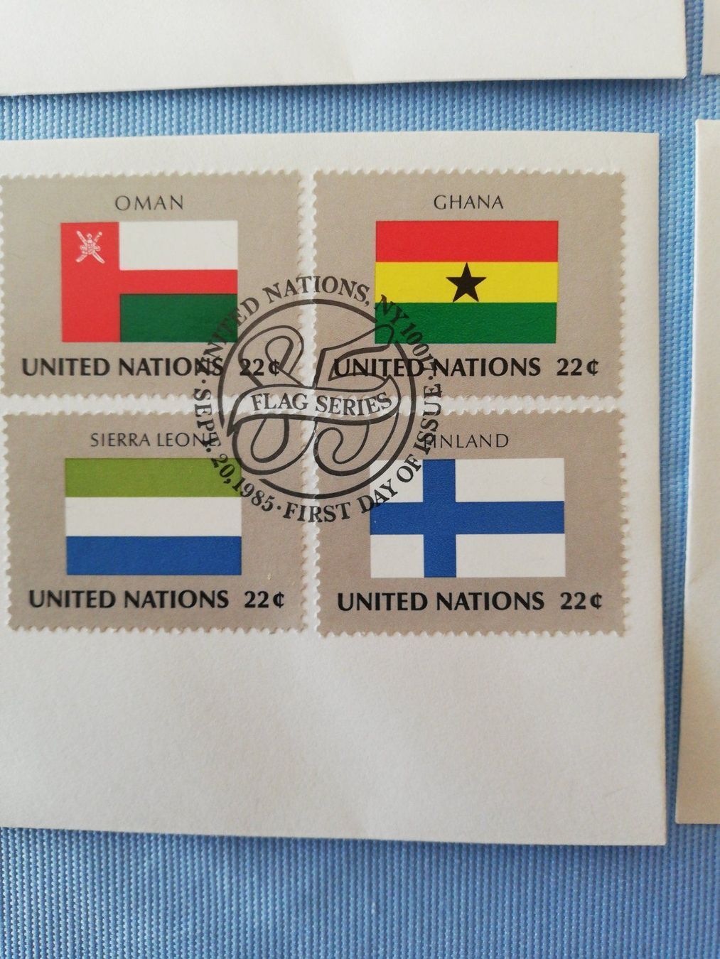 Tutti i francobolli: UNO Flaggenserie 1985 auf FDC – Usato da zumikon venduto da lotegrandote 3