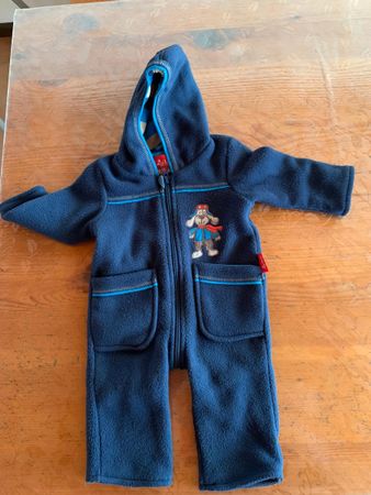 Overall felpato 0-6 mesi