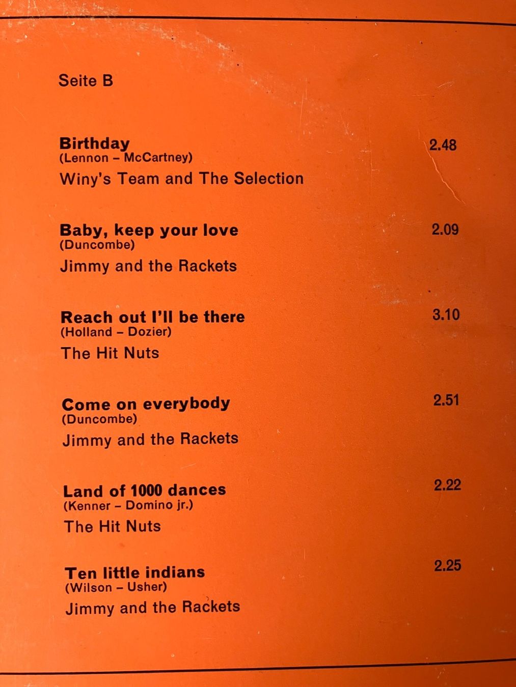 Schallplatten: Jimmy and the Rackets – Gebraucht aus Aarwangen von Jukebox3 5