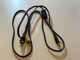 AV-Kabel Mini-USB auf 2x Cinch (Video + Mono Audio)