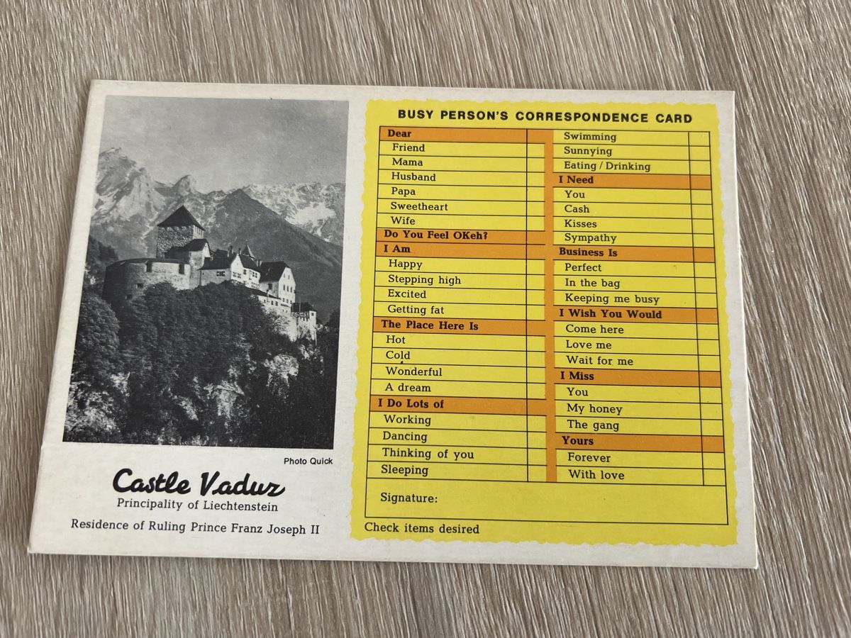 Ansichtskarten: Vaduz / Liechtenstein, Antike Ansichtskarte – Neu und originalverpackt aus Ruggell von Malbuntiger01