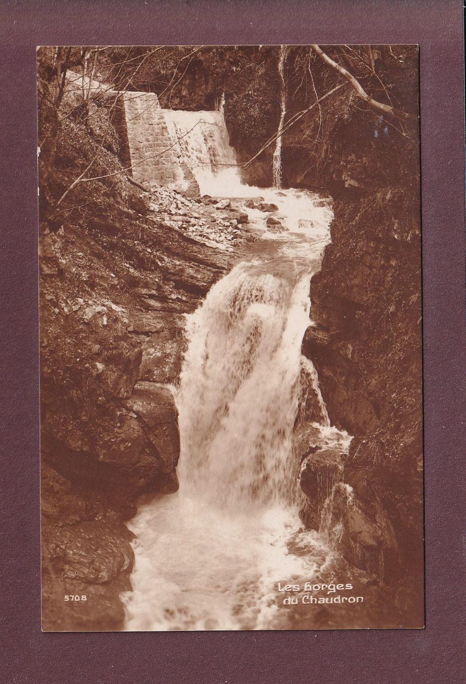 Ansichtskarten: Montreux - GORGES DU CHAUDRON – Gebraucht aus Pully von nicecards