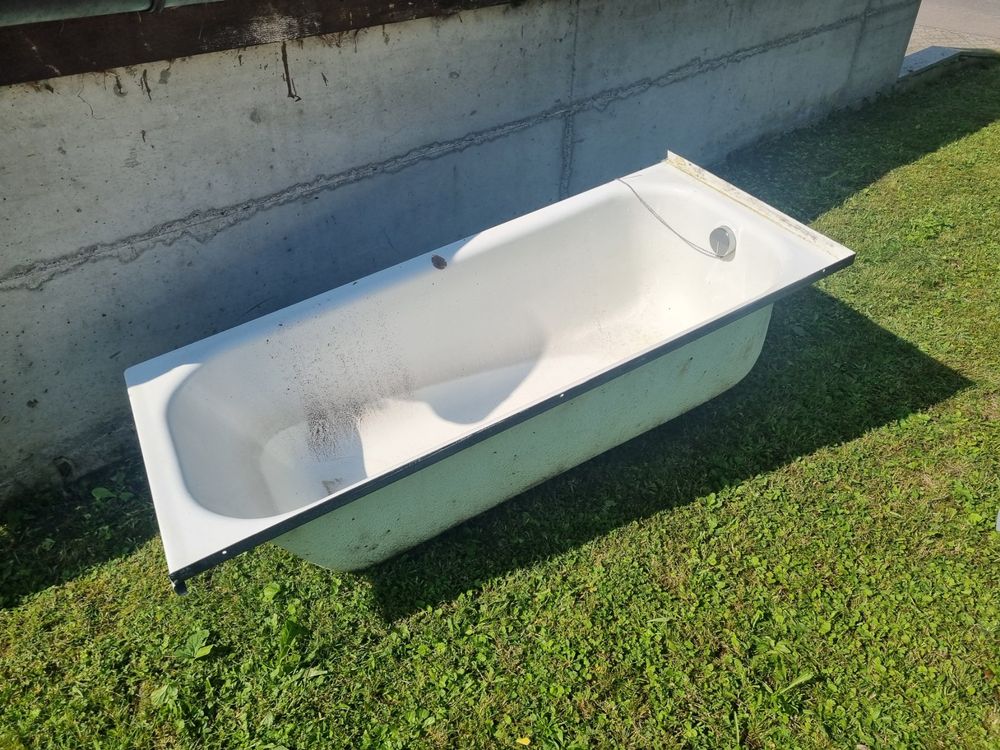 Emaille Badewanne Retro Look für Garten Kaufen auf Ricardo