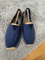 Sommer Espadrilles Gr. 41 blau gestreift Schuhe, NEU