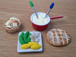 Fondue Set Handgemacht auch für Maileg