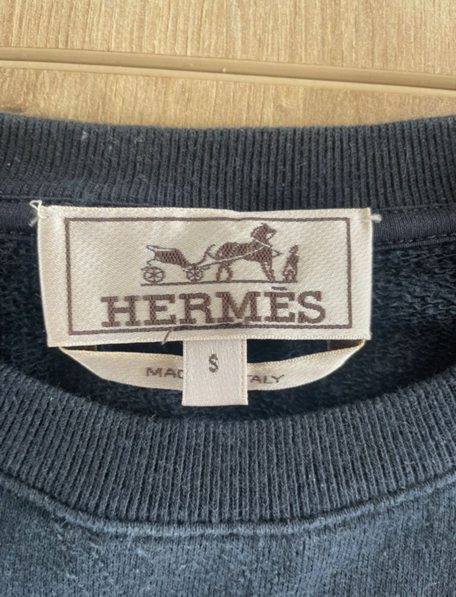Hermès Pullover & Sweatshirts: Pull/Sweat Hermès Chaîne d'Encre patch cuir – Gebraucht aus Morges von cle_5vv6 3