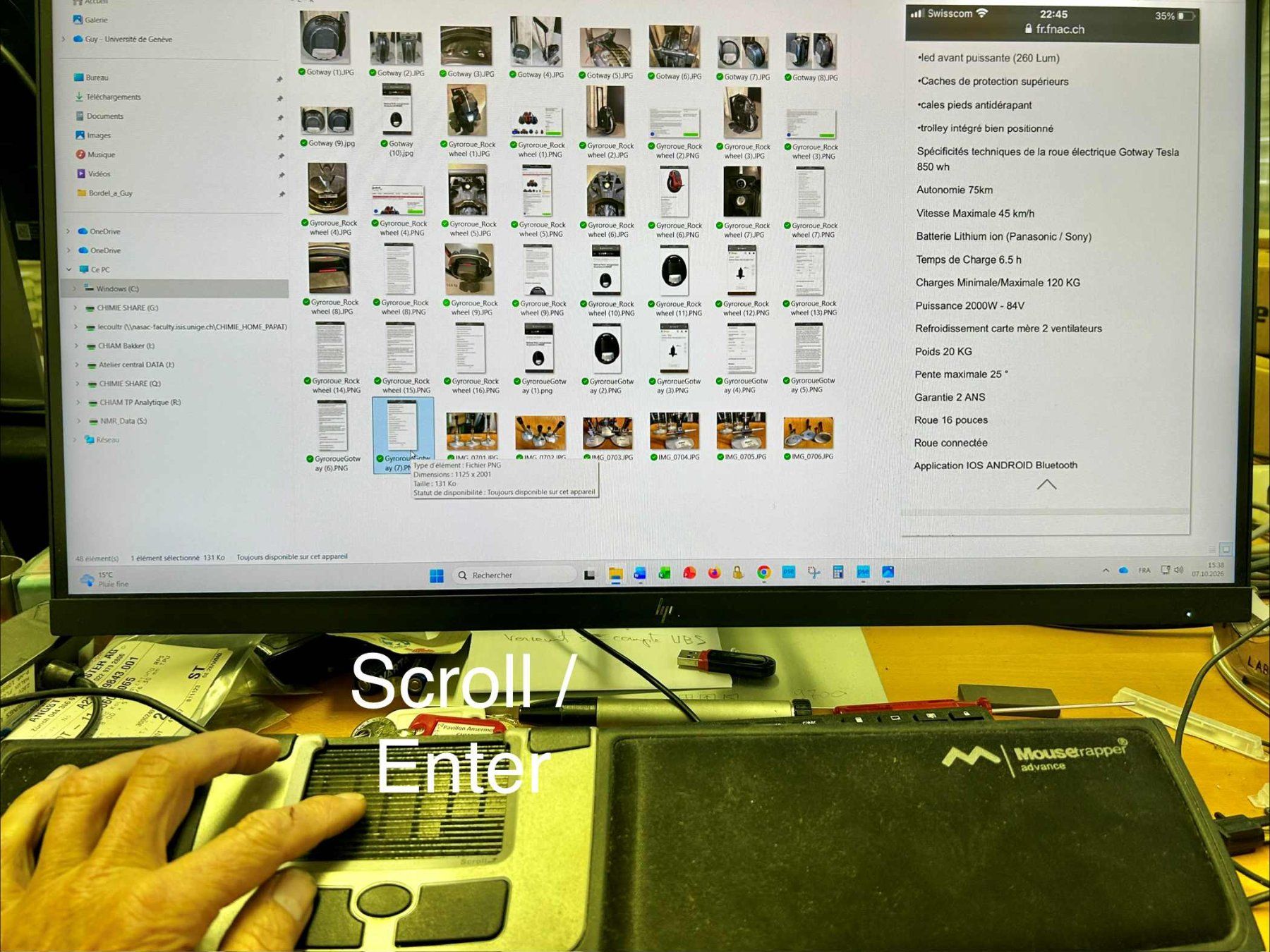 Maus: Souris Mouse Trapper Scroll Informatique Windows Apple ? USB – Gebraucht aus Cointrin von vrossi 6