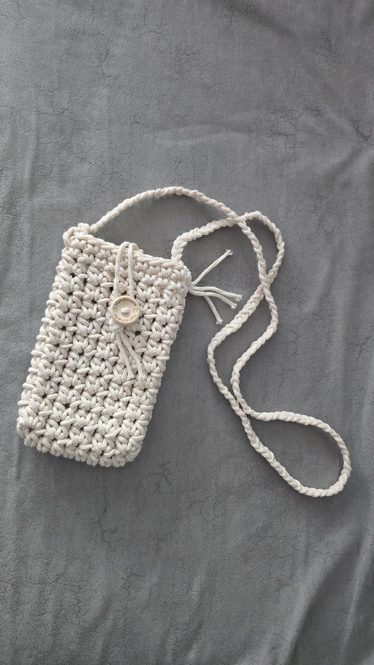 Borse & Zaini: Gehäkelte Handytasche im Sommer-Look, Boho-Stil – Nuovo (secondo la descrizione) da Dietikon venduto da BESKISwiss