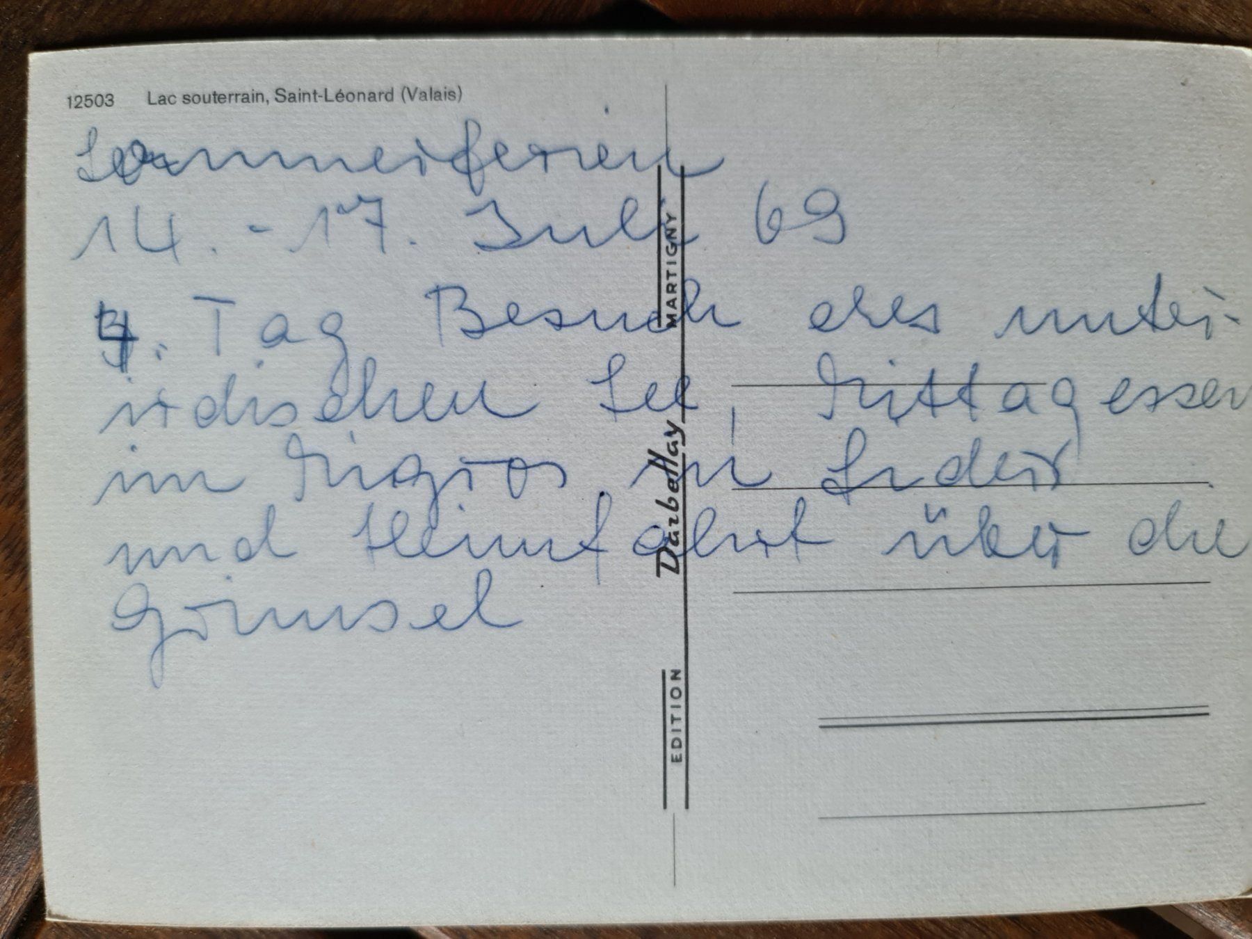 Cartoline postali: Ansichtskarte Lac Souterrain Saint-Léonard – Nuovo (secondo la descrizione) da Dintikon venduto da Vexi 1