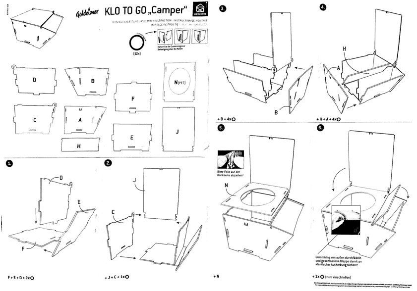 WC: Trockenklo "Camper" von Goldeimer – Neuf (Voir description) à Cham par lavala 9