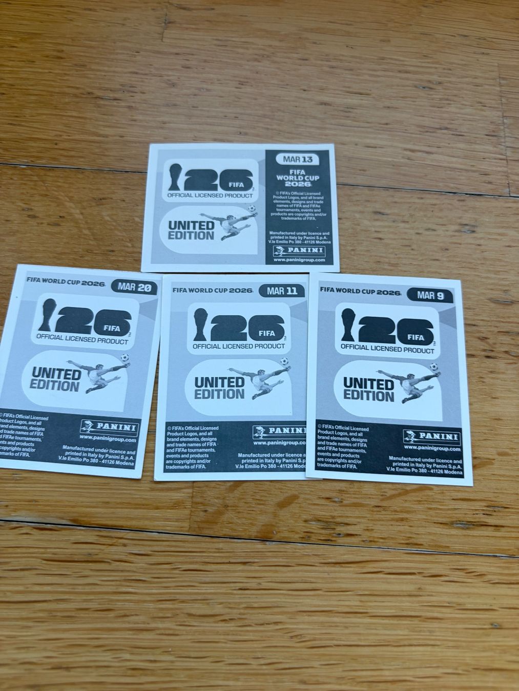 Panini Cartes à collectionner: Panini MAR 9,11,13,20 – Neuf (Voir description) à Zürich par bel5 1
