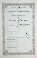 AG für Kleinmechanik vorm. Joh. Koch & Cie., Zürich - 1889
