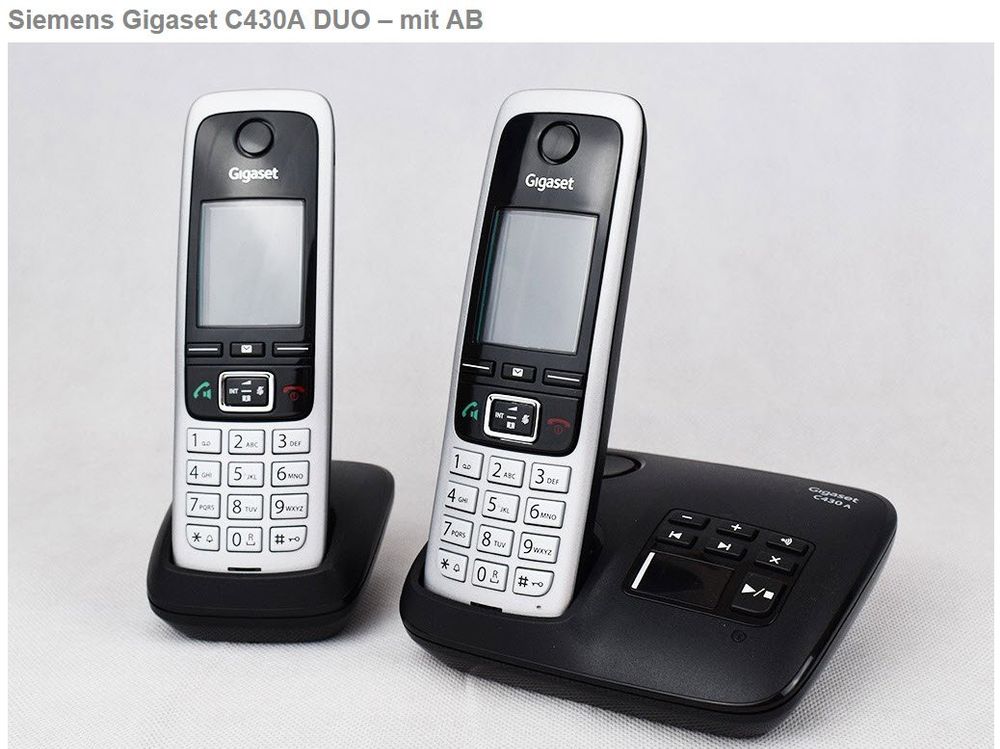 Gigaset A695A Festnetztelefon Mit Anrufbeantworter - Klassiker Für Zuhause