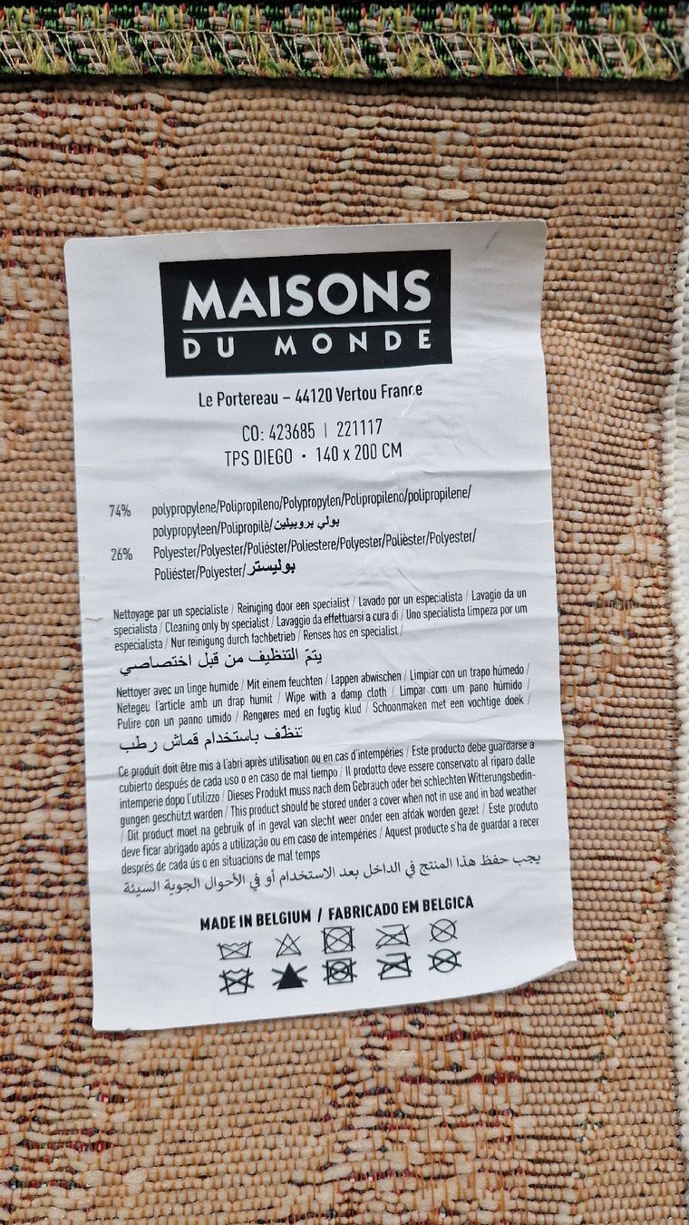 Maisons du monde Teppiche: indoor outdoor teppich 140x200 cm – Neu (gemäss Beschreibung) aus goldach von seegoldi13 3
