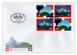 Schweiz 2016 Box3 FDC Dominikanische Republik Matterhorn