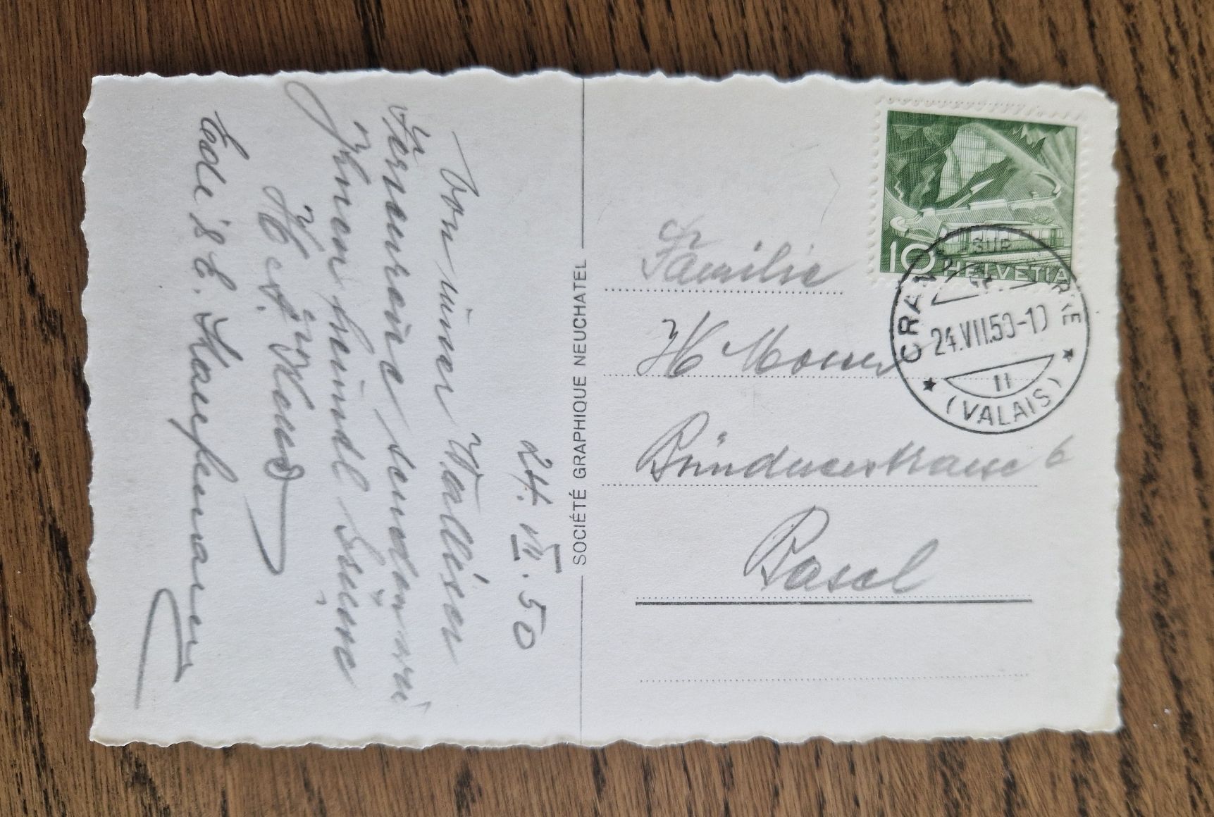 Ansichtskarten: Montana 1950 – Gebraucht aus Ebikon von Donar50 1