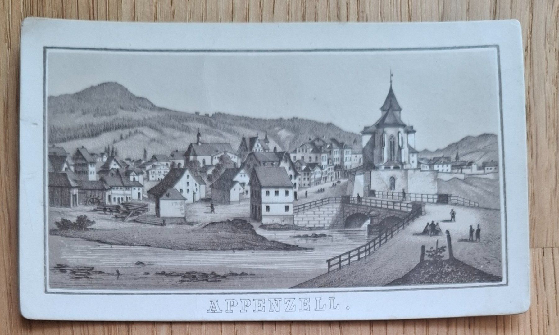 Cartoline postali: APPENZELL AI 1880 Lithografie – Usato da Wil SG venduto da Clanx