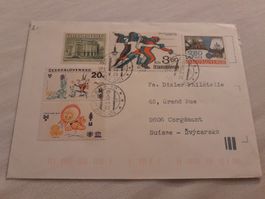 Enveloppe philatélique Tchécoslovaquie, année 1983, rare!