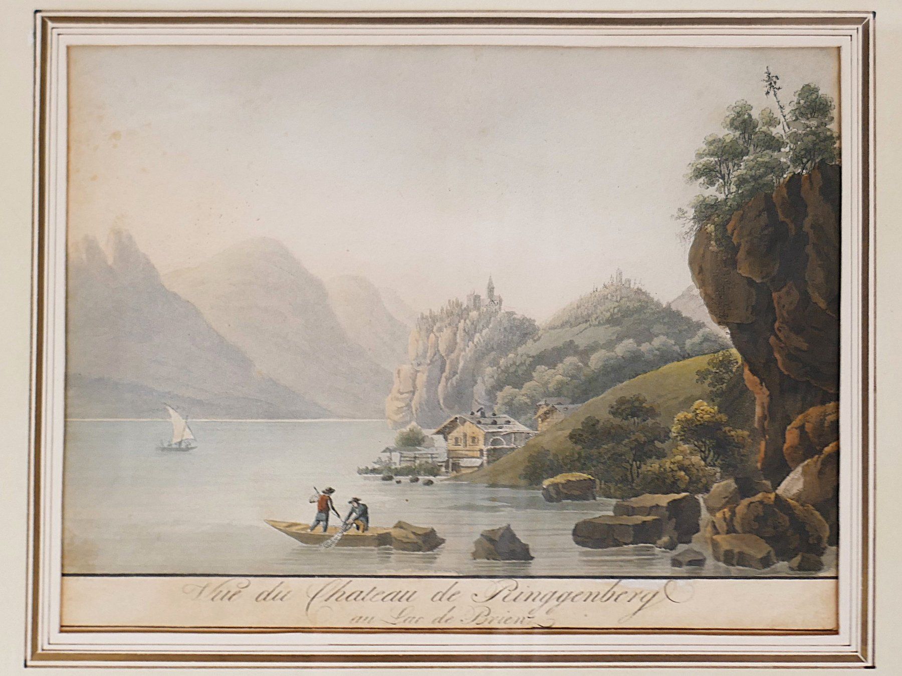 Gemälde: Bild: Vue du Chateau de Ringgenberg – Gebraucht aus Urtenen-Schönbühl von Restwert_Schoenbuehl 1