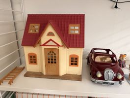 Sylvanian Families – Vintage Haus, Auto, Figuren und Zubehör