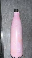Bouteille isotherme rose poudré en acier inoxydable
