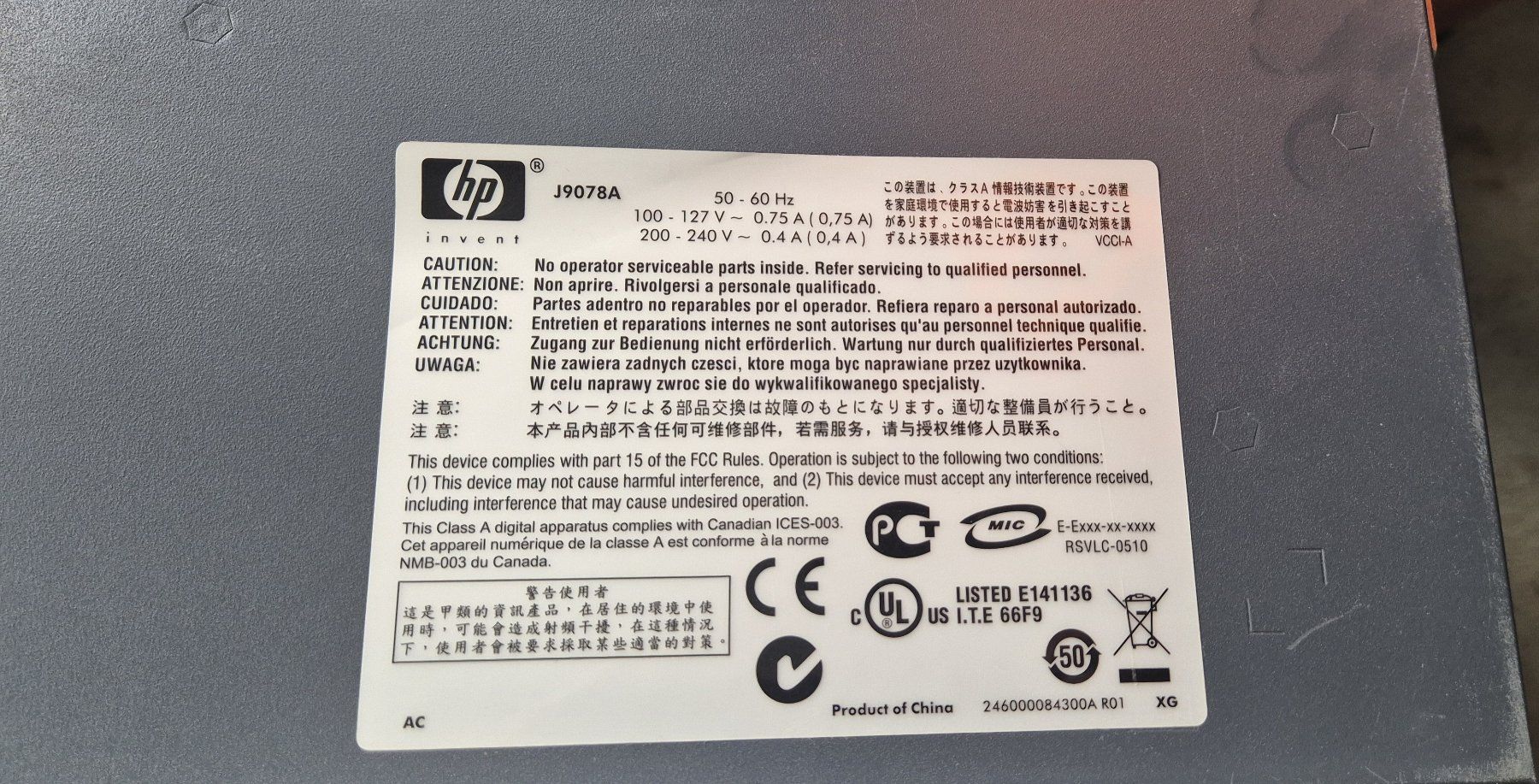 Hewlett Packard Hub & Switch: HP ProCurve 1400-24G J9078A – Usato da Oberdiessbach venduto da threetat 3