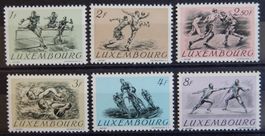 Luxemburg Kat. 495-500 **/* 1952 Kat. 50 Euro