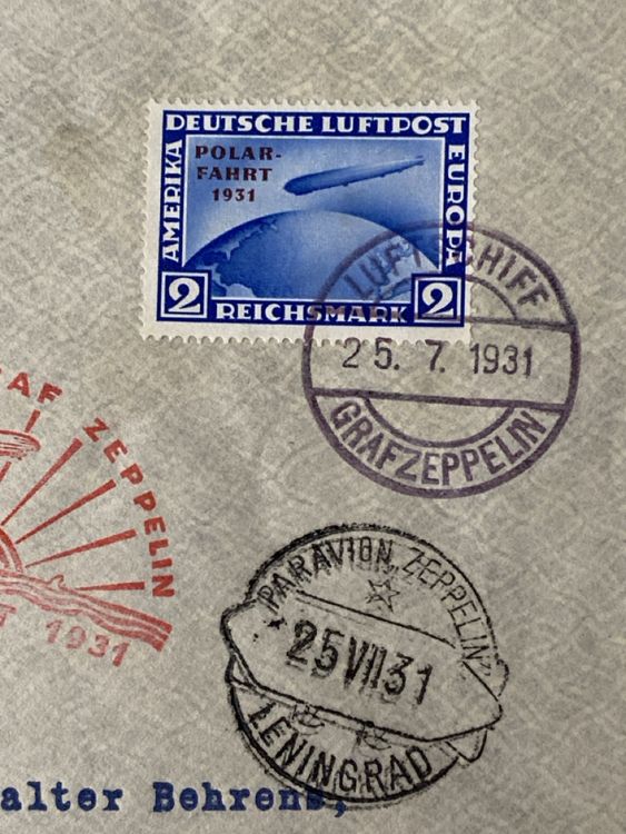 Deutsche Luftpost 1931, Friedrichshafen nach Leningrad (Gebraucht) in ...