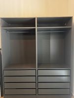 3x IKEA PAX Kleiderschrank dunkelgrau | Neuwertig 