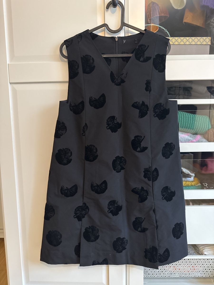 Vestiti: Schwarzes Cocktailkleid mit Samtpunkten | Onesize – Usato da Winterthur venduto da ann_9m9m