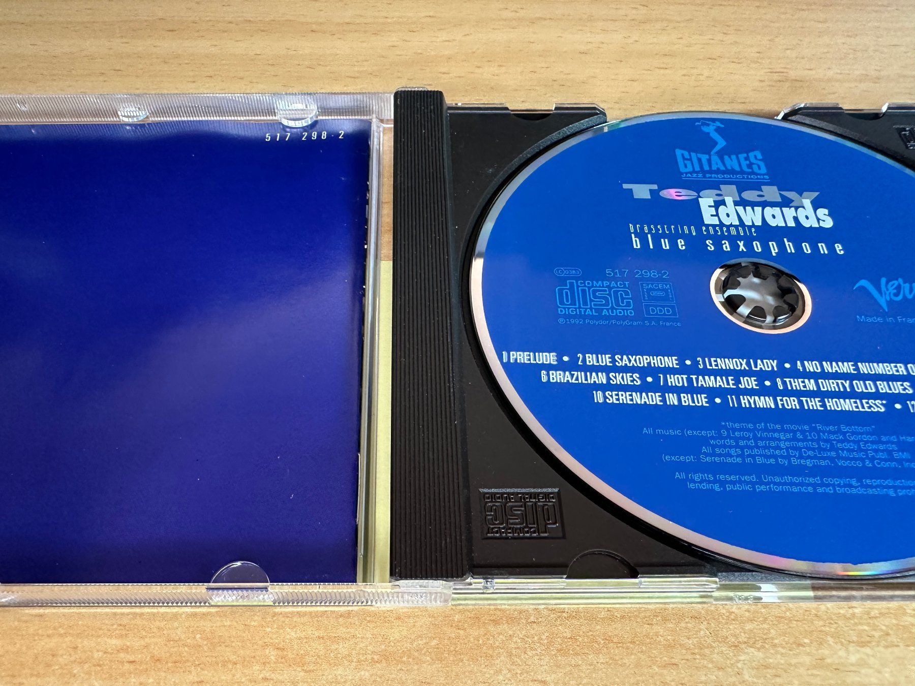 CDs: Teddy Edwards Brasstring Ensemble – Blue Saxophone – Gebraucht aus Rikon im Tösstal von Alpenmutz 2