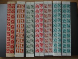 Lot Kehrdrucke 10er Streifen postfrisch** ab 1.-- (275.--)