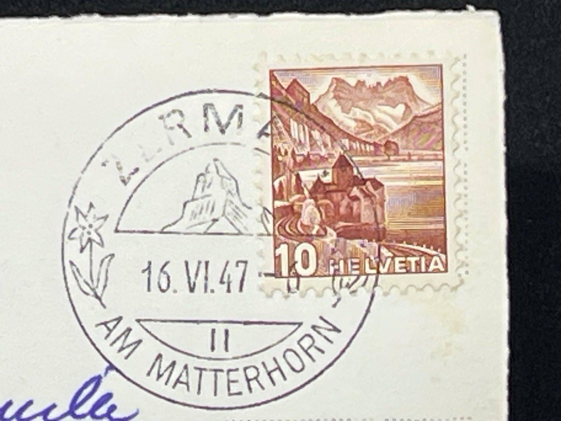 Ansichtskarten: Zermatt und Matterhorn – Gebraucht aus Widnau von Brusi9 1