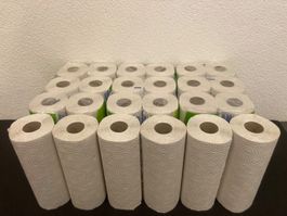 Haushaltpapier-Rollen, 24 Stück a je 90 Blatt, 3-lagig
