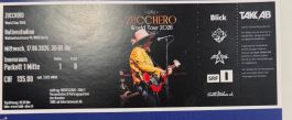 1x Zucchero World Tour 26 Zürich, 17.06.2026, REIHE 1
