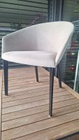 Designer Sessel mit Armlehne, hellbeige, neuwertig