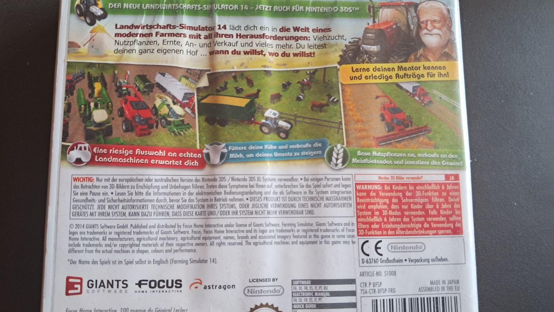 Nintendo Jeux: Landwirtschafts Simulator 14 – D'occasion à Wattwil par Tiospaye 2
