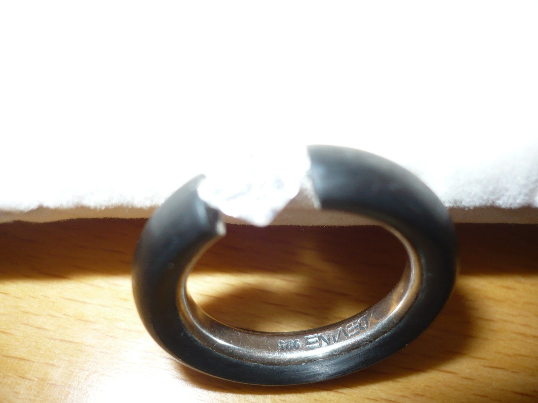 Ringe: Carbon Ring DEVINE Zürich 925 Silber – Gebraucht aus Merzligen von Marthe22 2