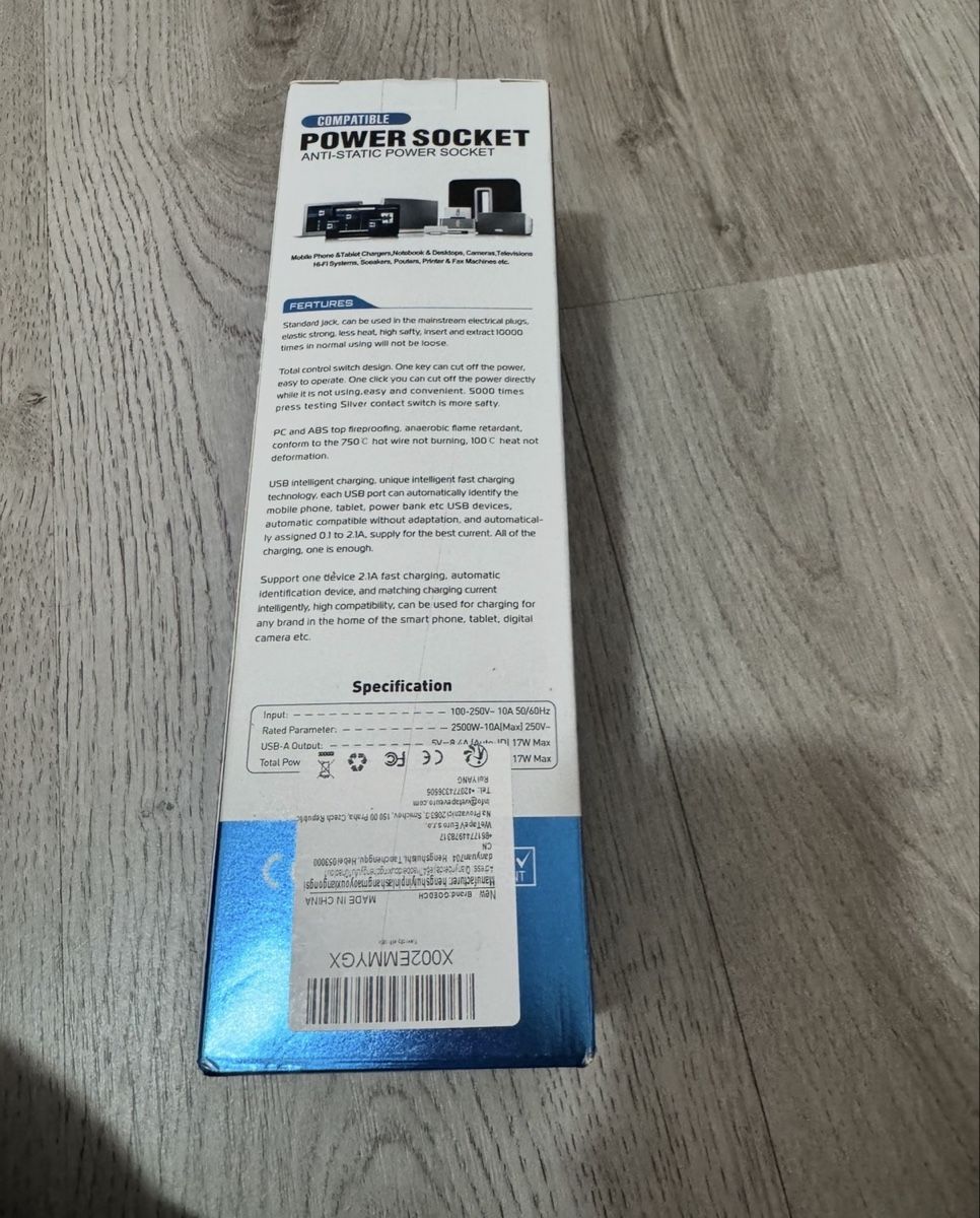 Spine: EU STECKER Power Socket Anti-Static 2500W mit USB neu – Nuovo e nell'imballaggio originale da Flamatt venduto da ard_9ctk 1