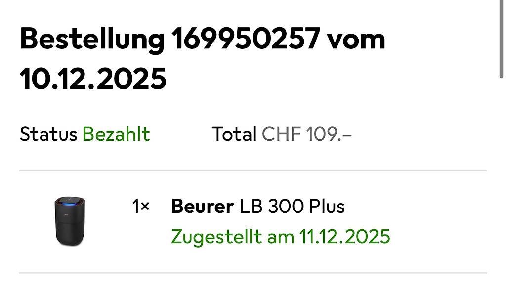 Beurer Purificatori d'aria: Beurer LB 300 Plus Luftreiniger- und Befeuchter – Usato da Neftenbach venduto da Schnelli1719 1