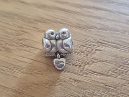 Pandora Silber Charm 925 Love Birds "Love You" Anhänger 