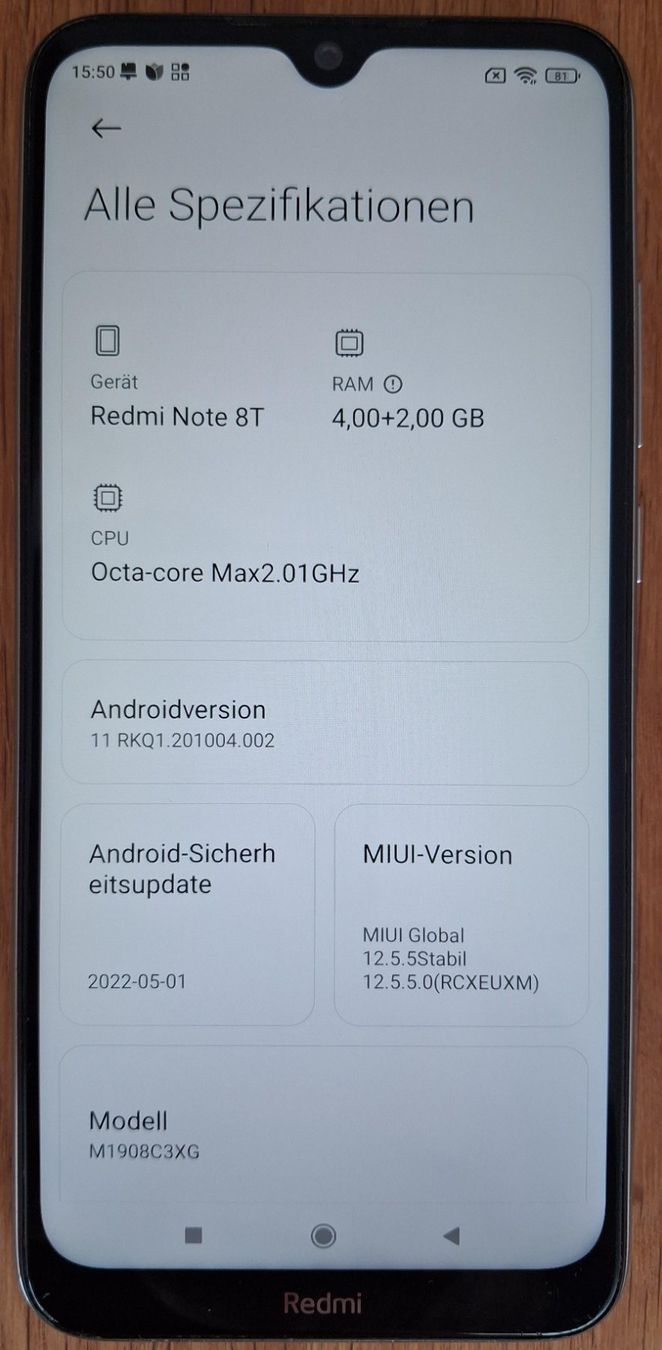 Xiaomi Telefoni cellulari / Smartphones: Xiaomi Redmi Note 8T – Usato da Scherzingen venduto da compukoe 9