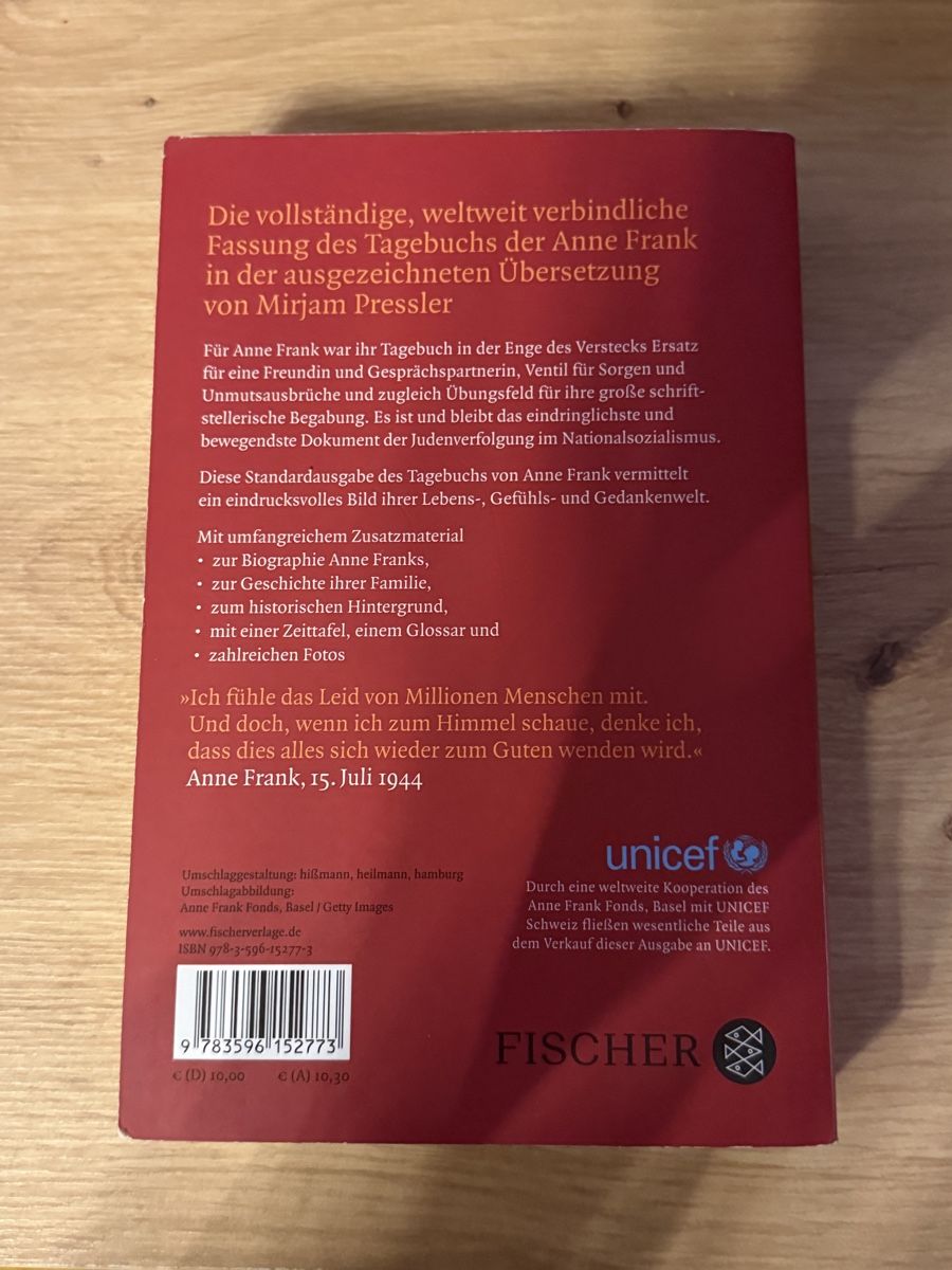 Bücher: Anne Frank Tagebuch – Neu (gemäss Beschreibung) aus Jegenstorf von en_pir06 1