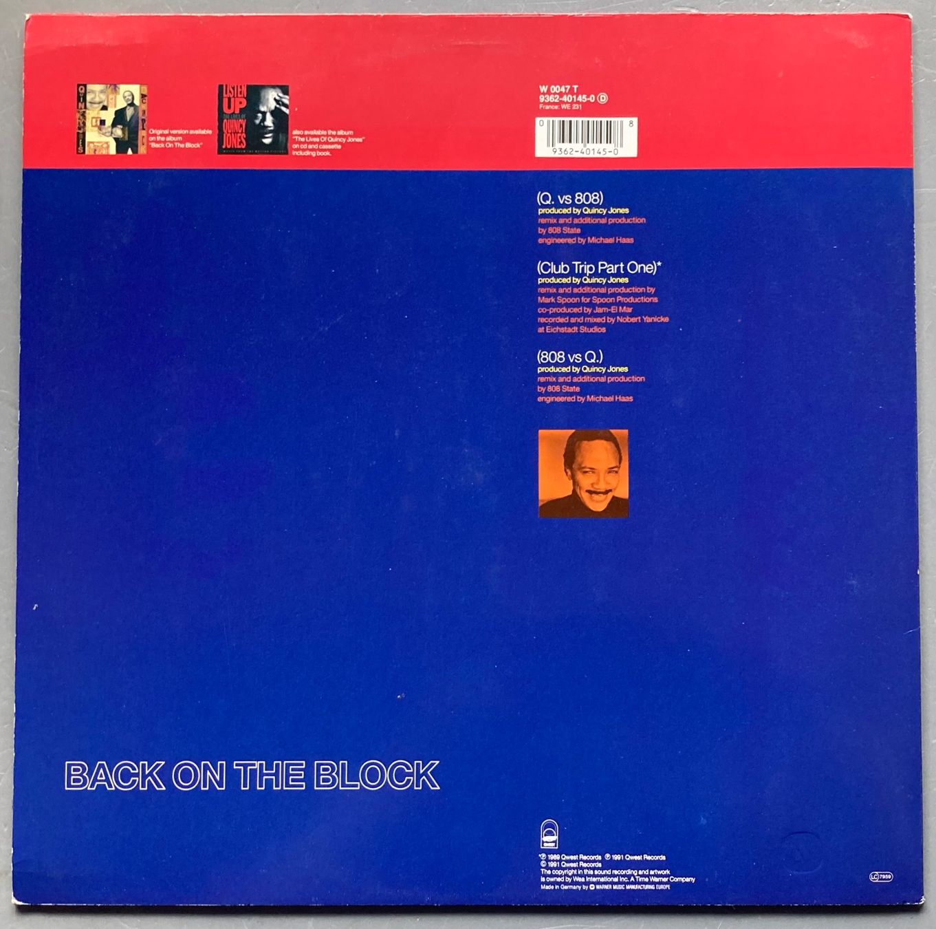 Dischi in vinile: QUINCY JONES - BACK ON THE BLOCK – Usato da Poliez-Pittet venduto da Newtown-Records 1