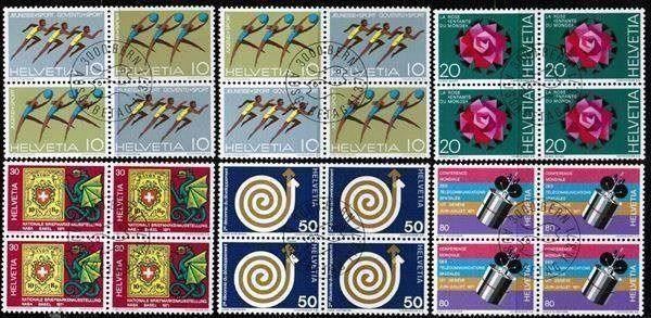 Tutti i francobolli: 1971 SM I  4-Block  Ersttag  SBK 20.00 – Usato da Mellingen venduto da Ginger