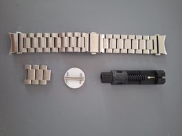 Samsung Galaxy Watch Metallarmband silber